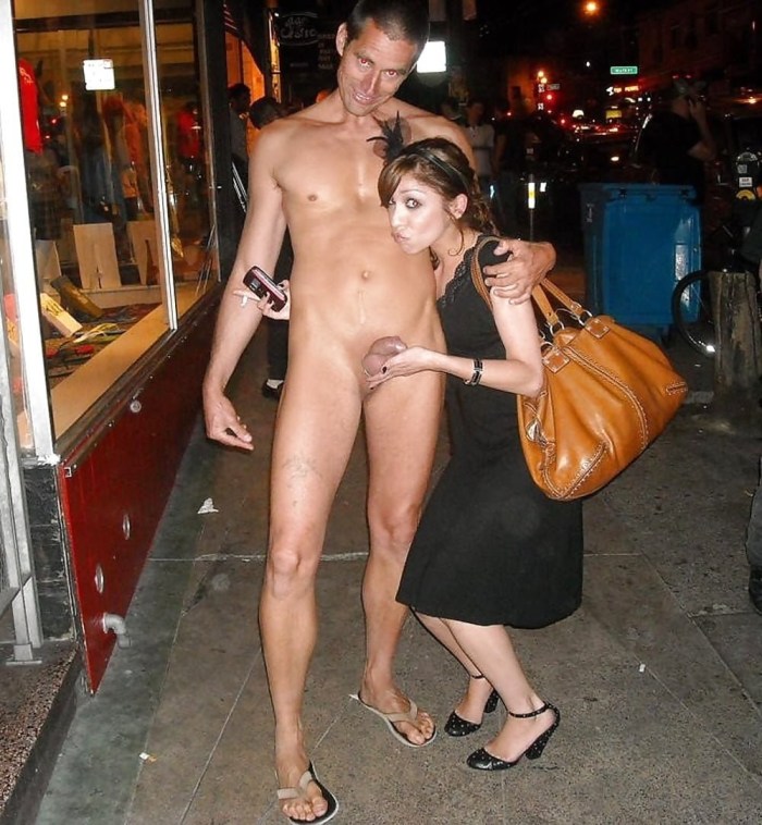 Naked women men in public