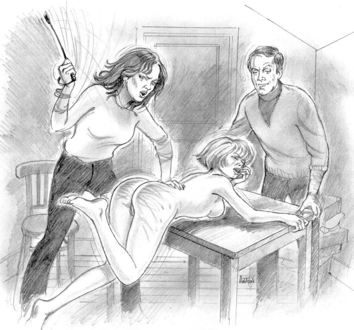 Paula spanking drawings