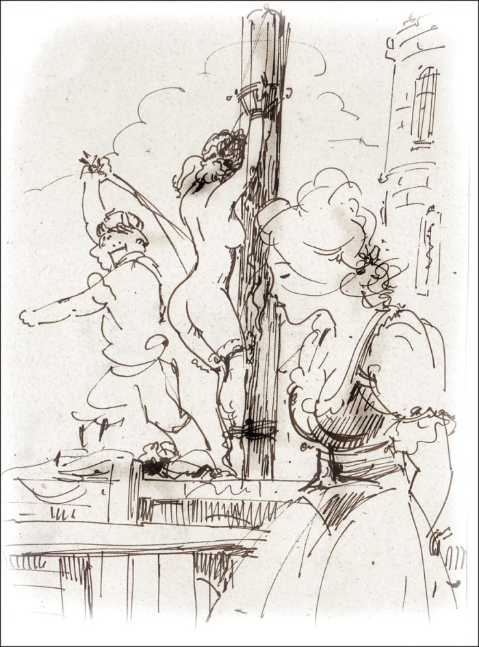 Rods on the bench drawings