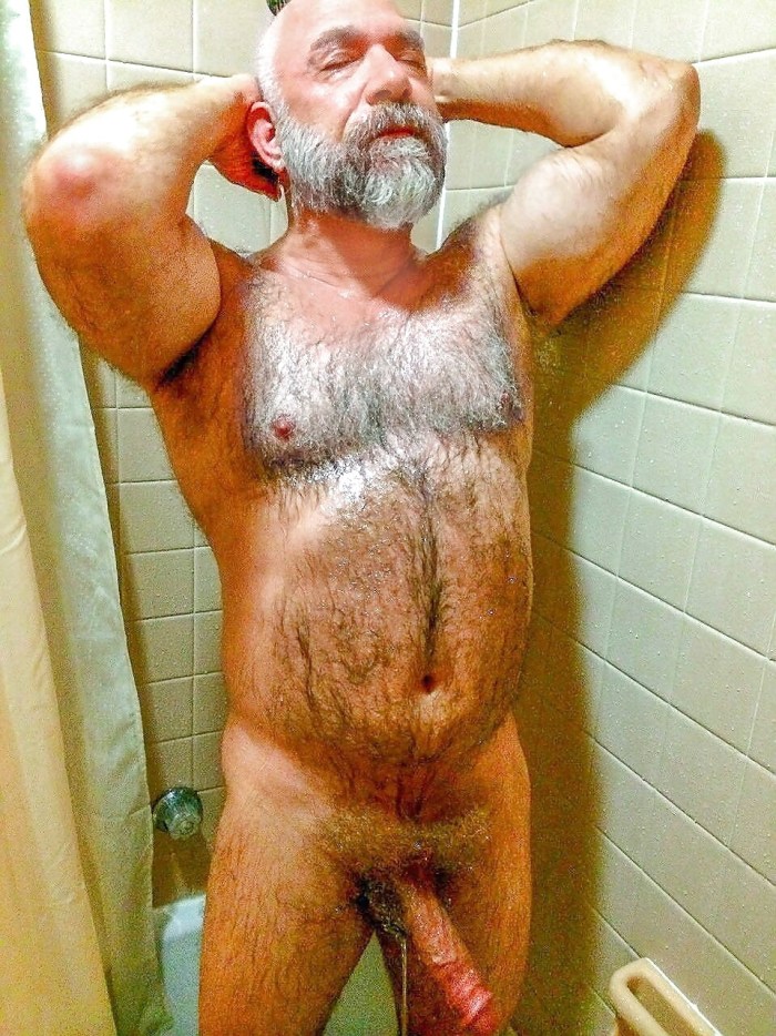 Naked adult hairy men