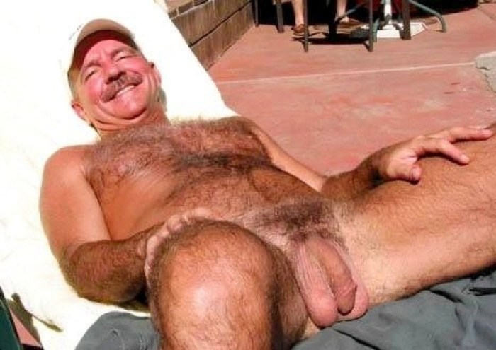Naked hairy elderly men