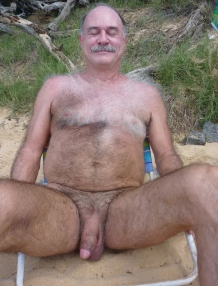 Naked hairy old people