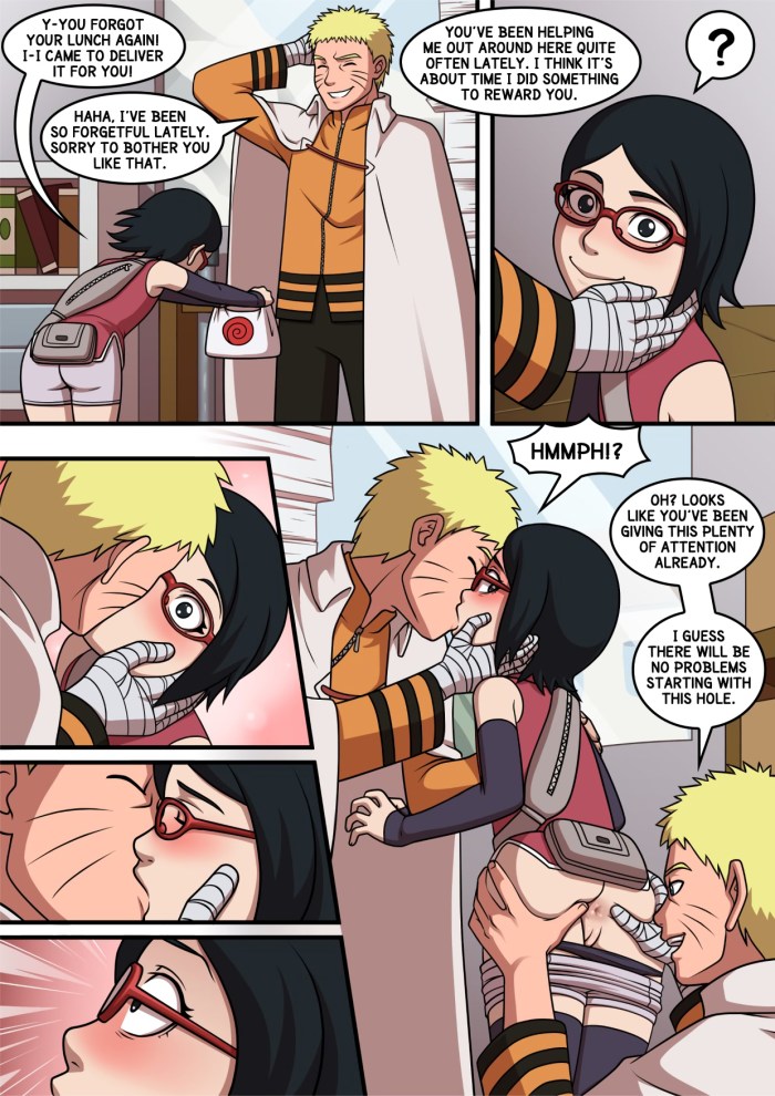 Naruto and Sarada Hentai Comics