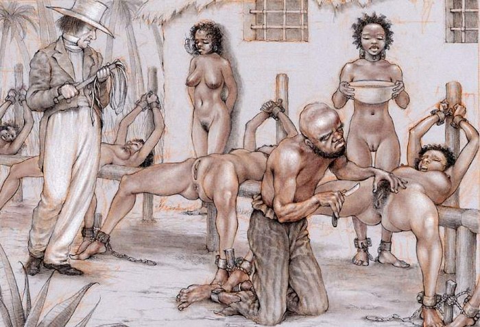 Naked women in slavery in antiquity