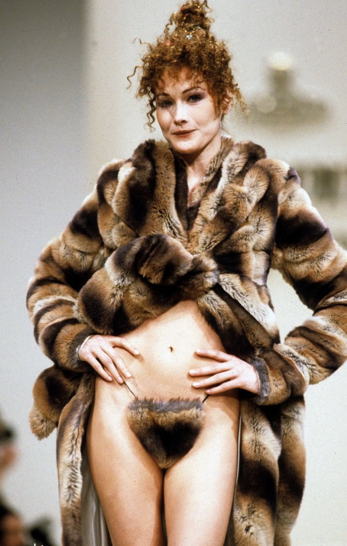 Erotic ladies in fur coats