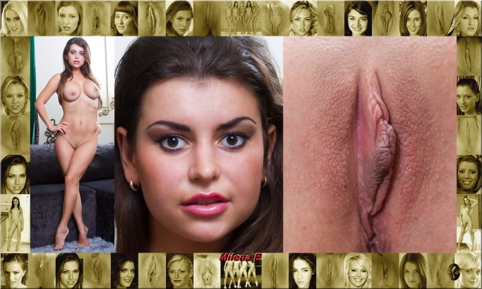 Face and vagina of different nations