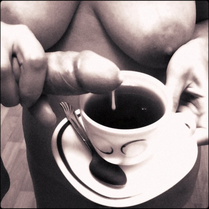 Erotic morning coffee