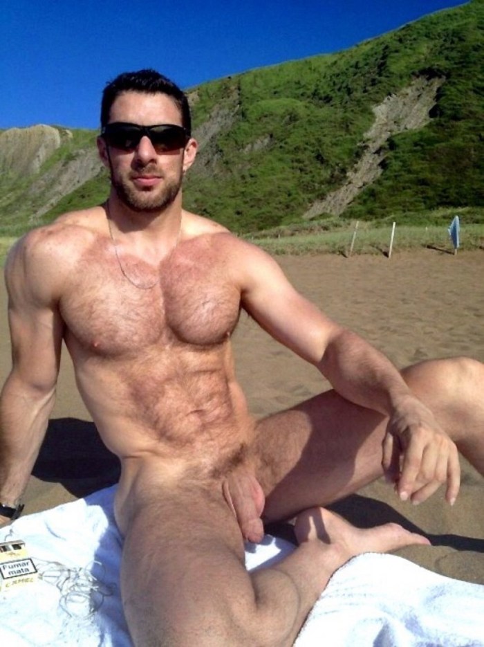 Naked Caucasian guys