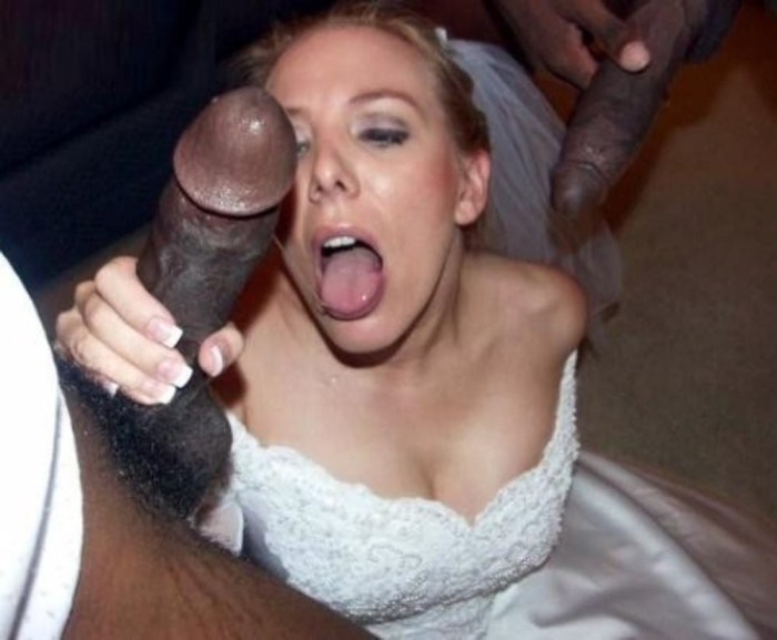 Brides sucking huge dick