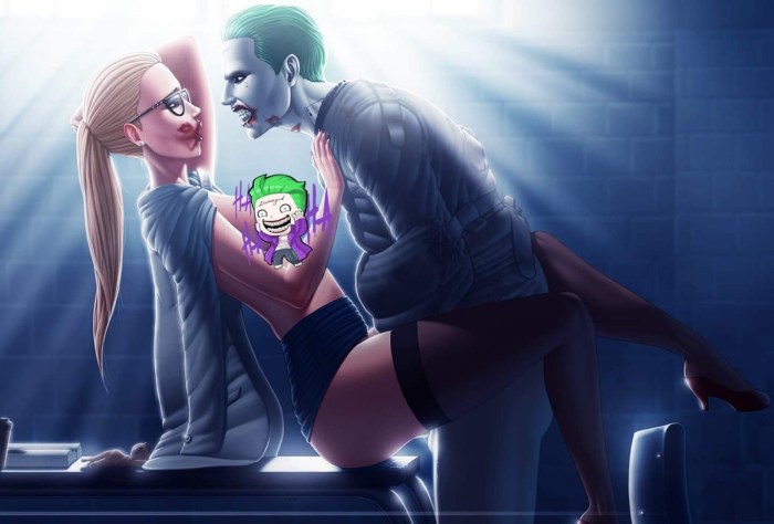 Harley Quinn and Joker Hentai Art