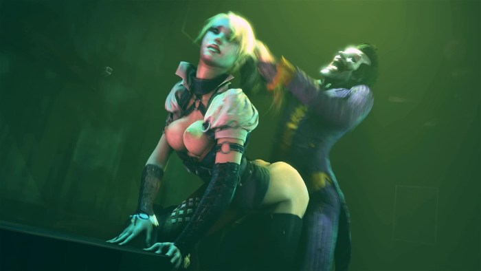 Harley Quinn Naked and Joker