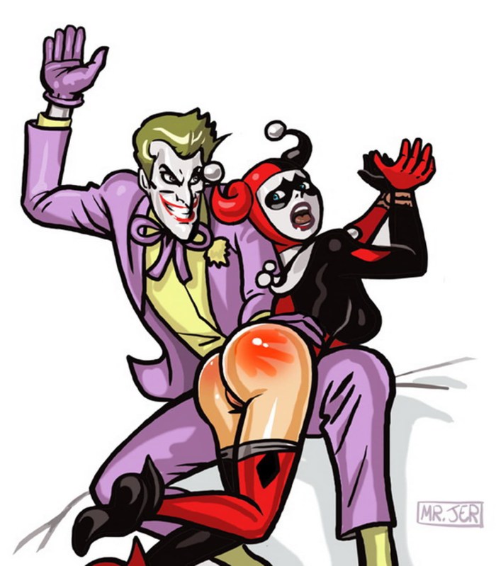 Naked Harley Quin and Joker
