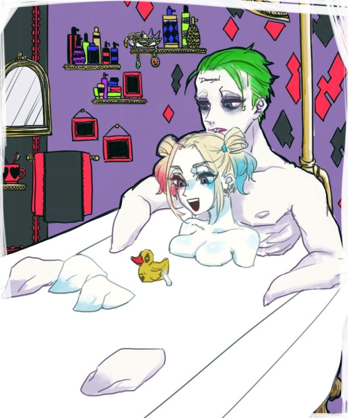Harley Quinn and Joker Hentai Art