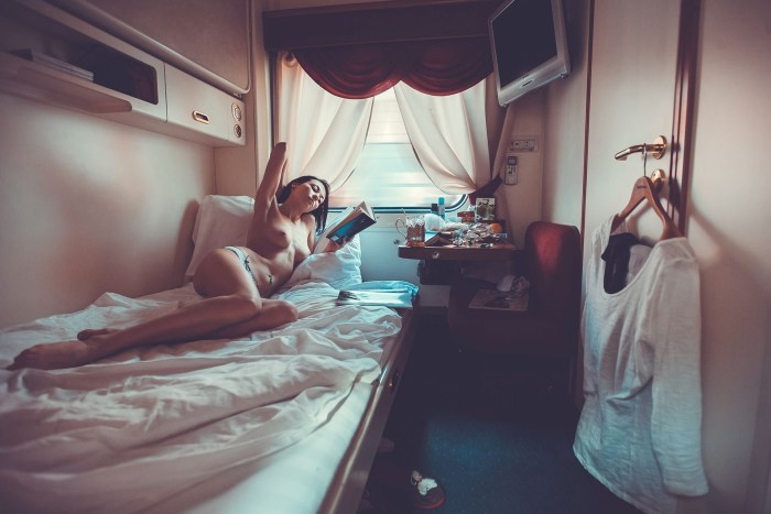 David Dubnitsky on the train
