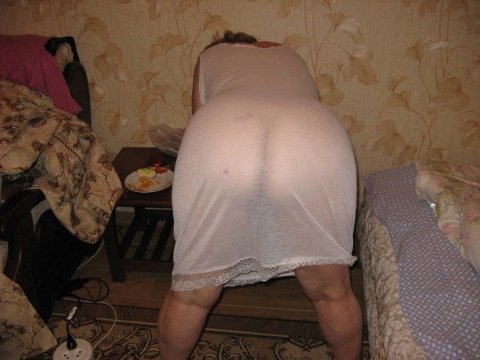 Old women in panties homemade