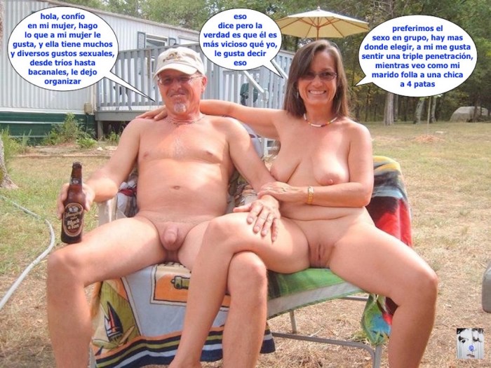 Naked couples in the country