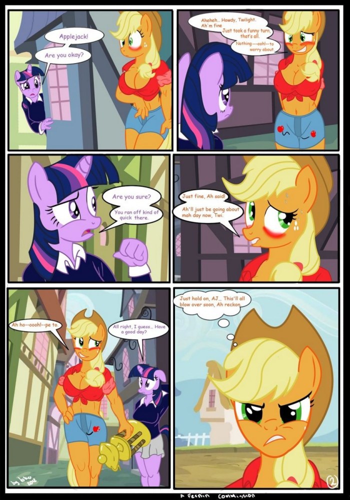 Sax comic pony on Russian