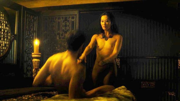 Olivia Cheng naked in the film Warrior
