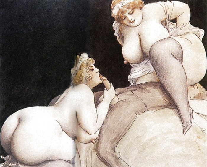 Artistic pornographic drawings