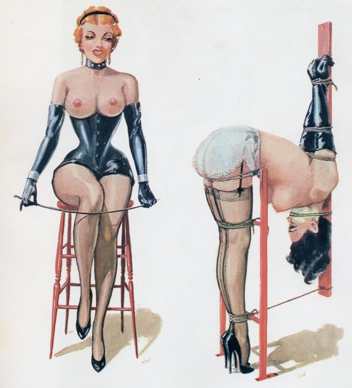 Erotic drawings of BDSM