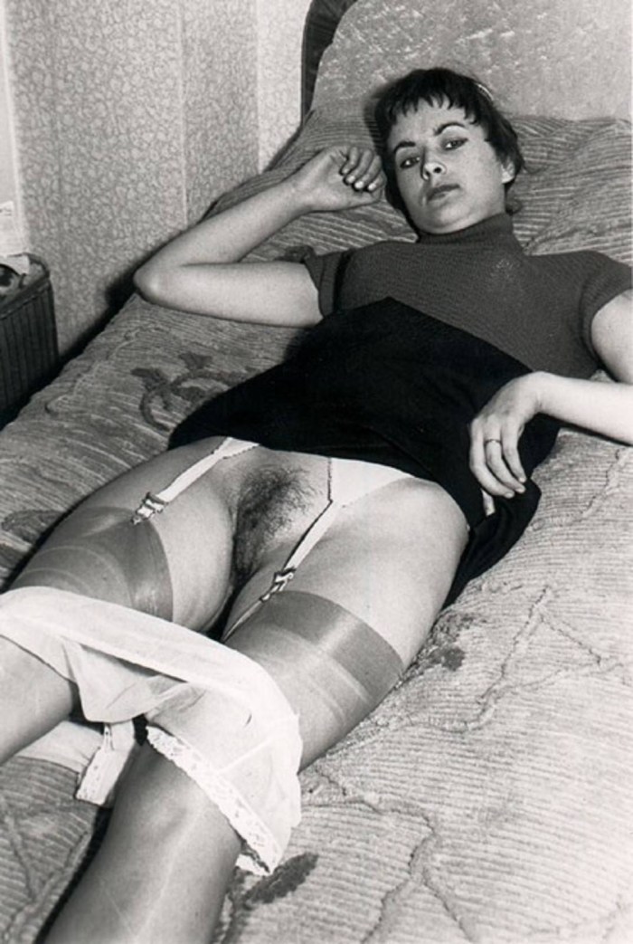 Naked Soviet women in stockings