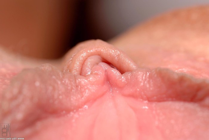 Women's vagina under a microscope