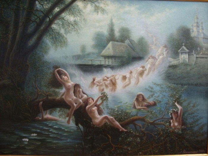 Night on Ivan Kupala Painting nude