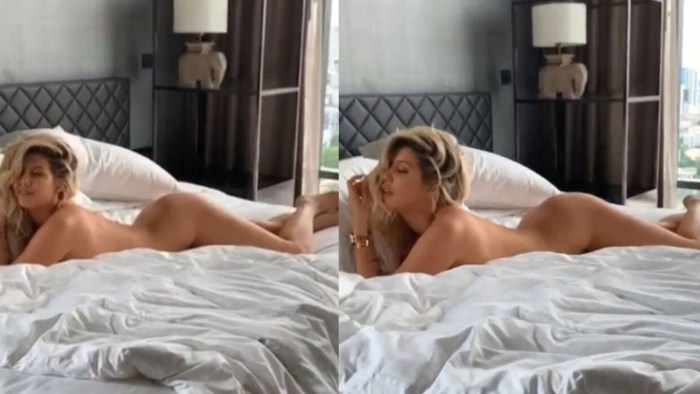 Wanda Nara Naked in bed